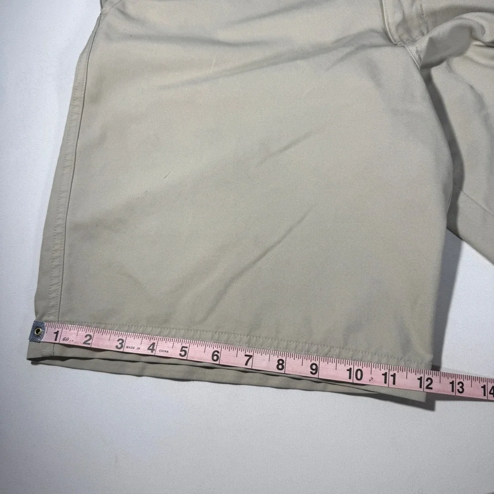 Champion Mens Khaki Golf‎ Shorts Tan Size 36W Polyester